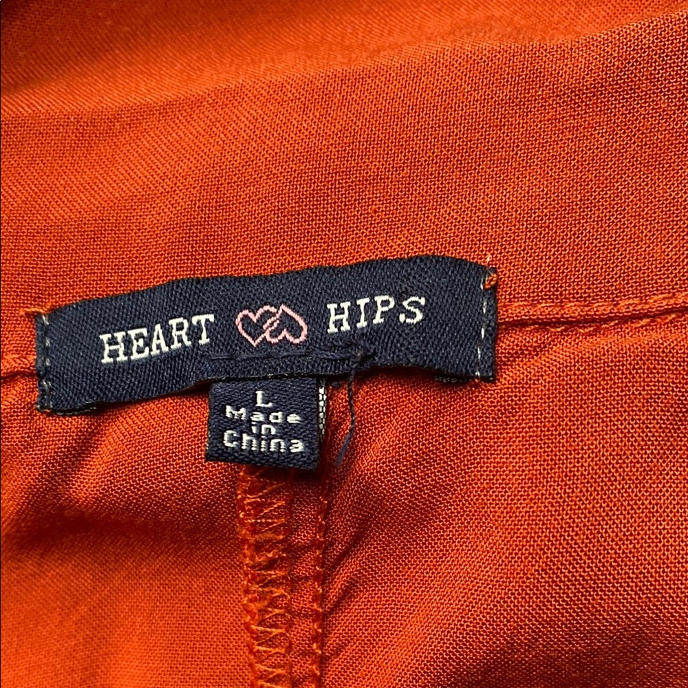 Heart Hips Vibrant Orange Blouse